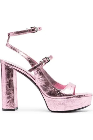 Givenchy 120mm Voyou lædersandaler med plateausål