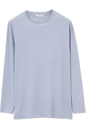 LEMAIRE T-shirt med rund hals og lange ærmer