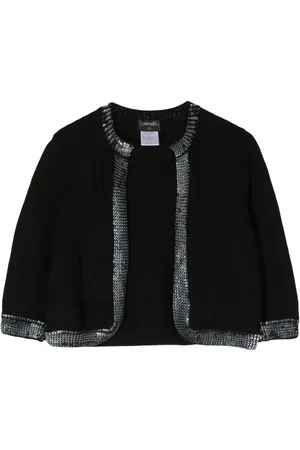 CHANEL Pailletudsmykket cropped cardigan fra 1999