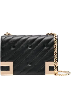 Elisabetta Franchi Mellemstor quiltet crossbody-taske