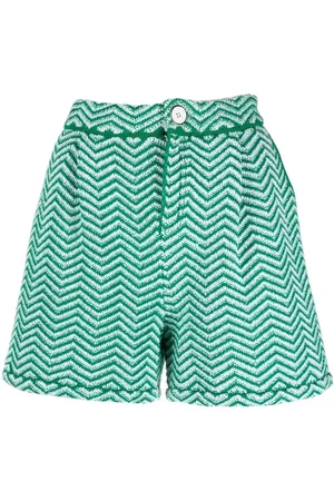 Barrie Chevron-strikkede shorts