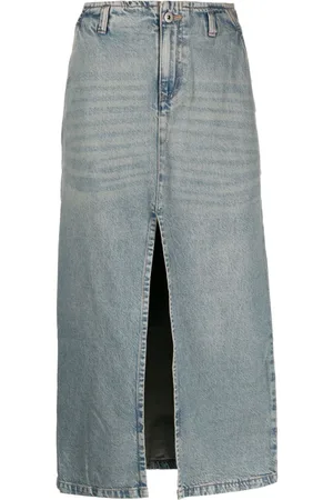 Gimaguas Kort denimnederdel med slids foran