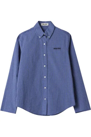 Miu Miu Ternet skjorte med broderet logo