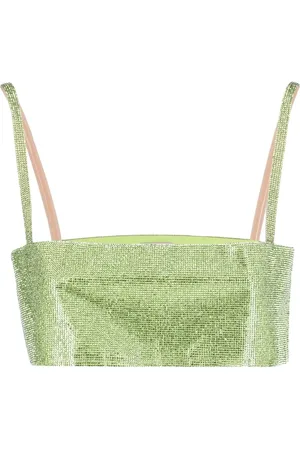 Nué Notes Croptop med rhinstenudsmykning