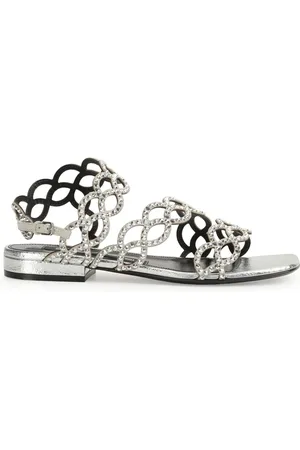 Sergio Rossi Sr Mermaid sandaler med krystaludsmykning