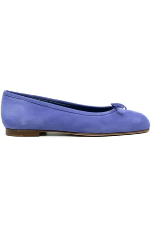 Manolo Blahnik Flade Veralli ballerinaer i ruskind