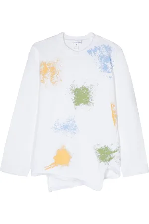 Comme des Garçons Asymmetrisk trøje med spray-malet effekt