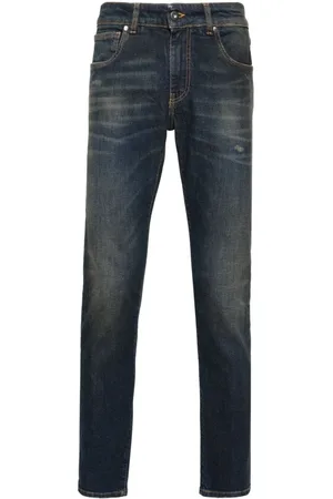 SALVATORE SANTORO Forvaskede skinny-jeans