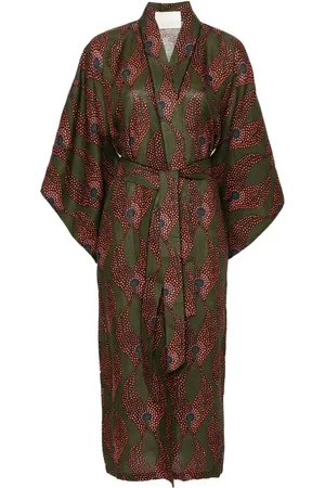 Maison La Plage Ravello kimono-kjole med abstrakt tryk