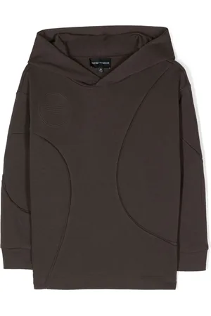 Emporio Armani Logo-præget hættetrøje i jersey