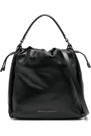 Brunello Cucinelli Tote med præget logo