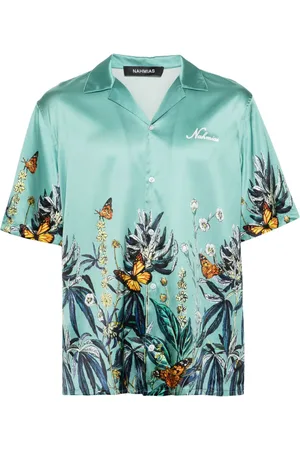 Nahmias Satin med botanisk krave
