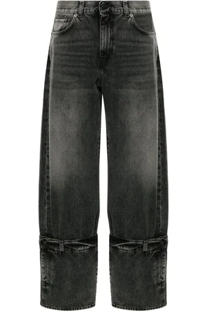 haikure Jeans med opslag-detalje