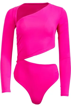 FLEUR DU MAL Asymmetrisk bodysuit i slå om-stil