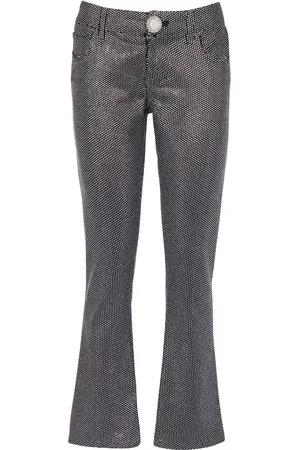 Balmain Bootcut-jeans med rhinstenudsmykning