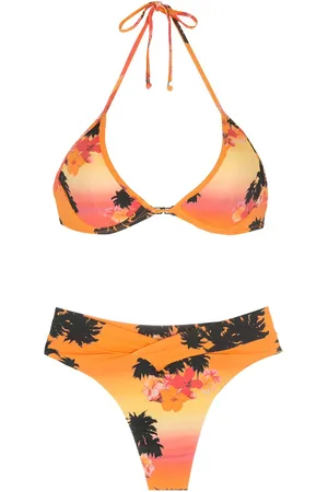AMIR SLAMA Ilha de Hibiscus bikinisæt med tryk