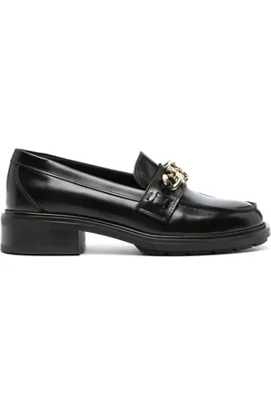 Tommy Hilfiger Loafers i læder med kædedetalje