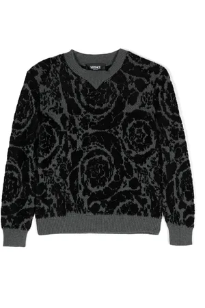 VERSACE Jacquard-trøje med baroktryk