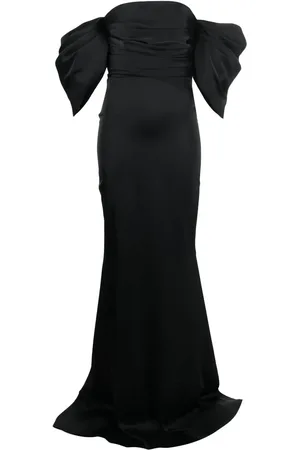 Ana Radu Maxi kjole med off-shoulder-snit og ruche