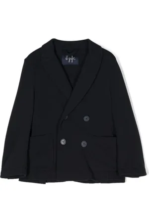 Il gufo Dobbeltradet blazer i pique