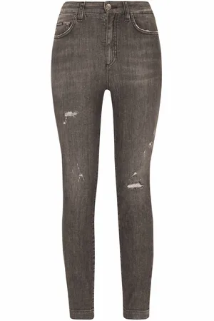 Dolce & Gabbana Audrey skinny-jeans med slitageeffekt