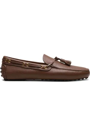 CAR SHOE Loafers i læder med kvast