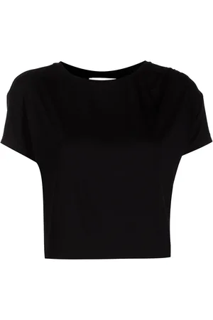 Marchesa Notte Cropped T-shirt med rund hals