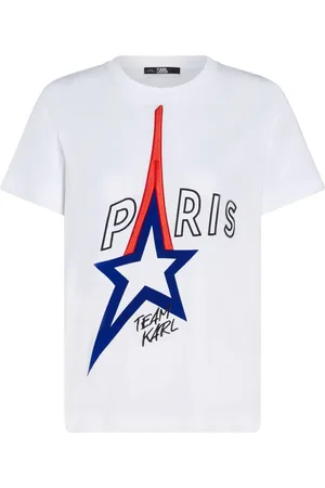 Karl Lagerfeld Paris T-shirt i økologisk bomuld