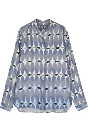 LORENA ANTONIAZZI Skjorte med monogram-mønster