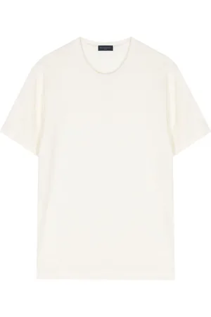 Paul & Shark T-shirt i hør med rund hals