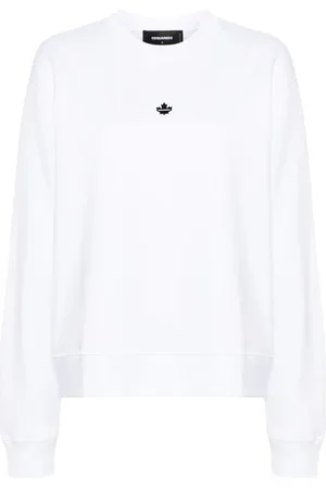 Dsquared2 Bomulds-sweatshirt med logo-applikation