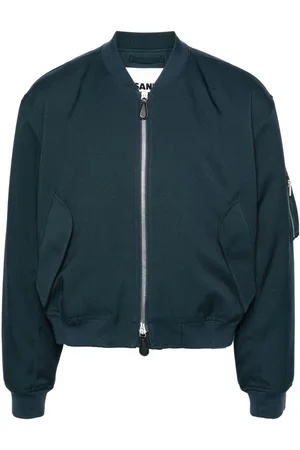 Jil Sander Gabardine-vævet bomberjakke
