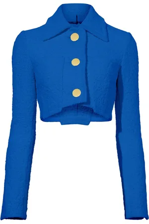 Proenza Schouler Cropped bouclé-jakke i tweed