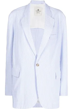 Denimist Nålestribet blazer i uld