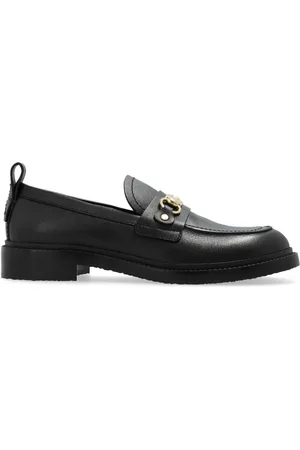 See by Chloé Loafers i læder med indgraveret logo