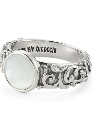 EMANUELE BICOCCHI Chevalier ring med indgraveret arabesk