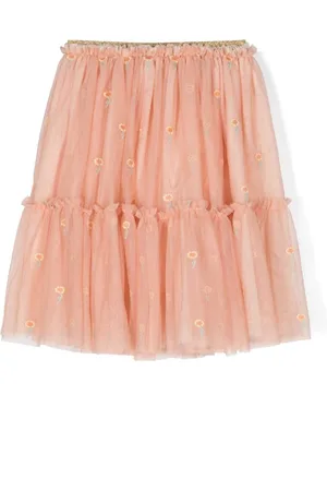 Stella McCartney Tylnederdel med blomster-broderi