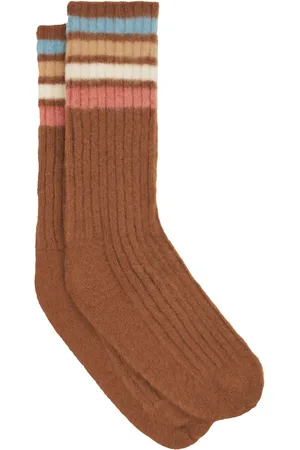 Etro Stribede strømper med colourblocking