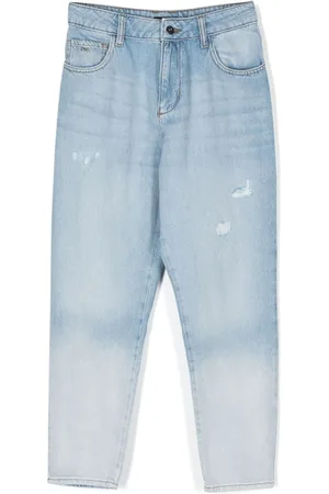 Emporio Armani Løstsiddende jeans med falmende effekt
