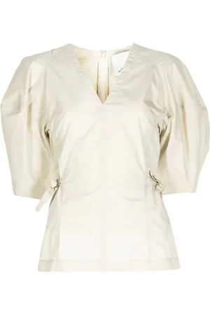 3.1 Phillip Lim Kortærmet top med V-hals