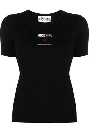 Moschino Strikket top med broderet logo