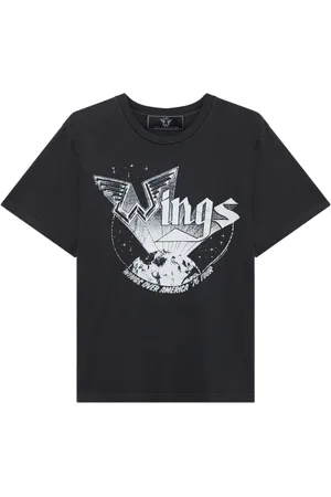 Stella McCartney T-shirt med grafisk vingetryk