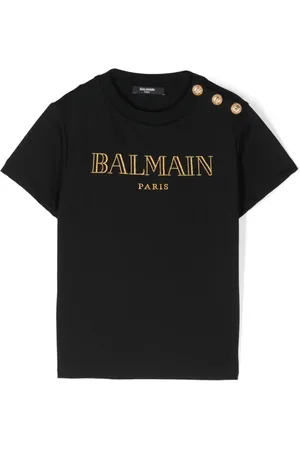 Balmain T-shirt med logobroderi