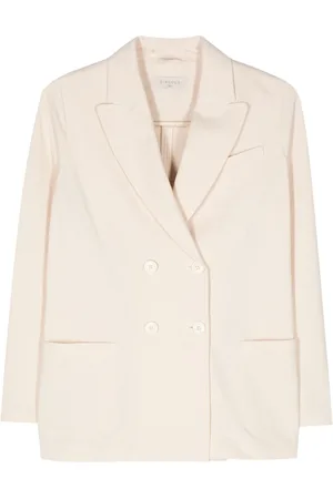 Circolo Dobbeltradet oxford-strikket blazer