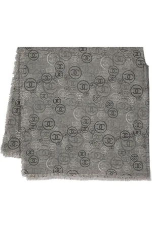 CHANEL 2010 kappe i jacquard med CC-logo
