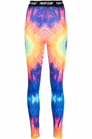 Philipp Plein Leggings med batiktryk