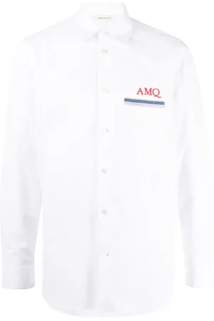 Alexander McQueen Skjorte med broderet monogram-logo
