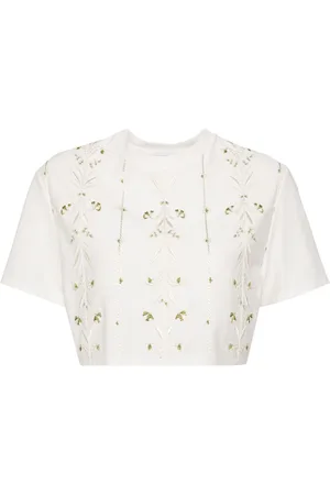 Giambattista Valli Cropped top med broderi