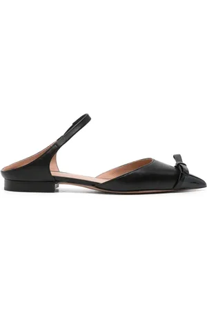 MALONE SOULIERS Ballerinasko i læder med sløjfedetalje