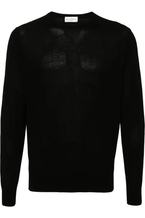 BALLANTYNE Finstrikket sweater i bomuld